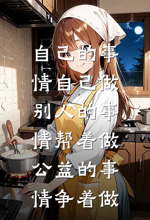 自己的事情自己做,别人的事情帮着做,公益的事情争着做